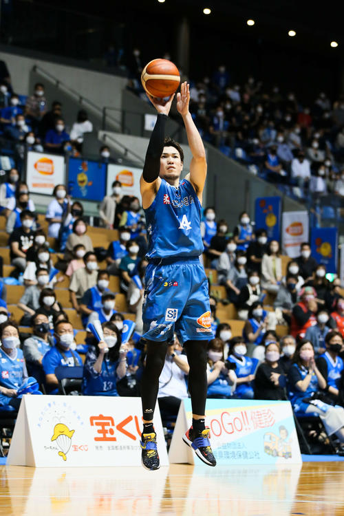 今季から島根に加入した金丸晃輔(Bリーグ提供)