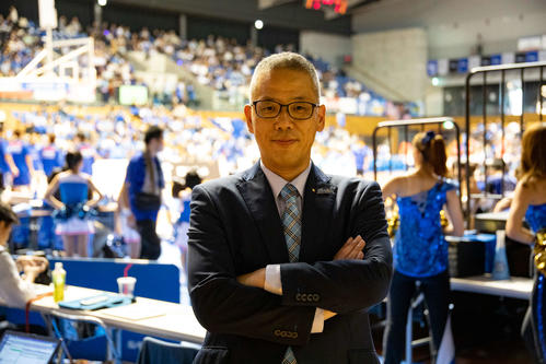 島根スサノオマジックの中村律COO(バンダイナムコエンターテインメント提供)